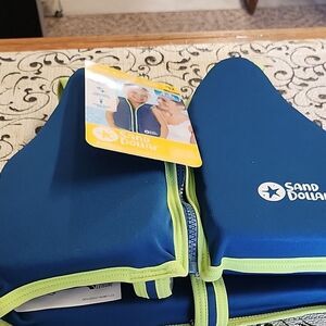 Kids Swim Vest - Blue and Green